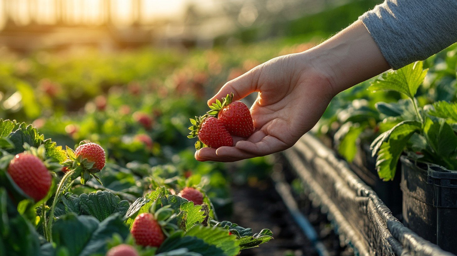 Image of strawberry. Food source of fisten