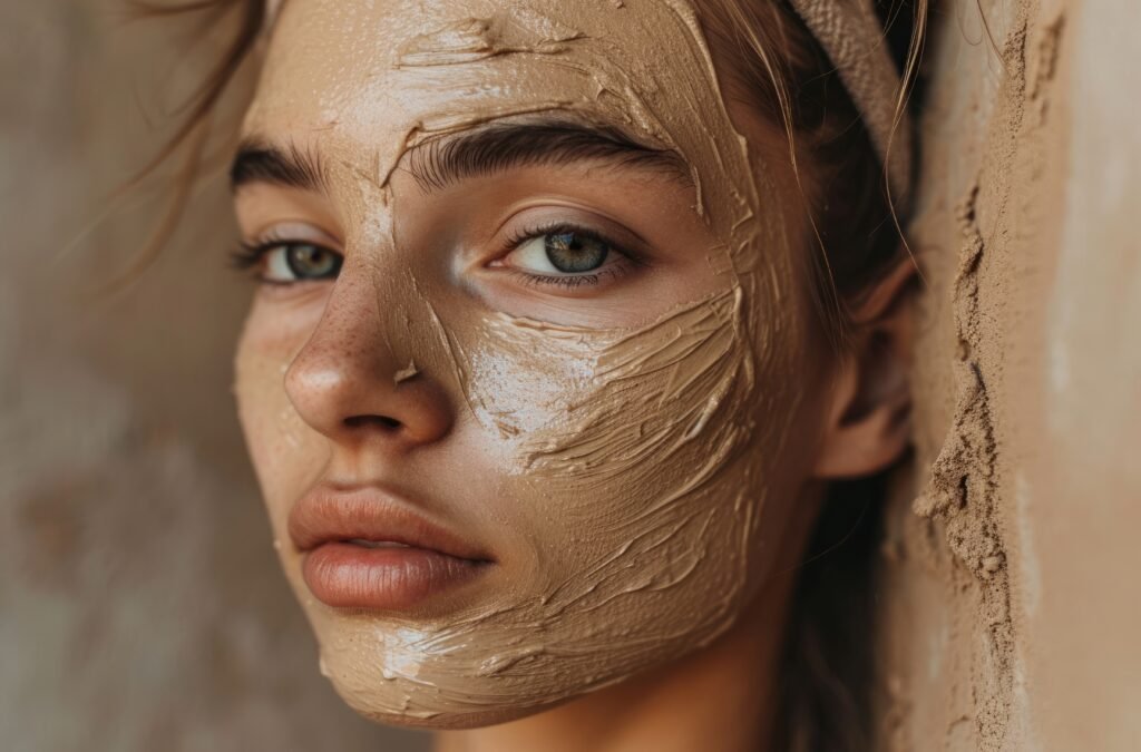 Homemade face masks for healthy skin preparation using natural skin care mask ingredients like honey and oatmeal."